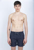 Costume da bagno corto vita elasticata Crinkled dark navy