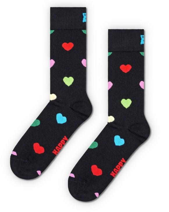 Heart Sock P001521 BLACK HAPPY SOCKS 