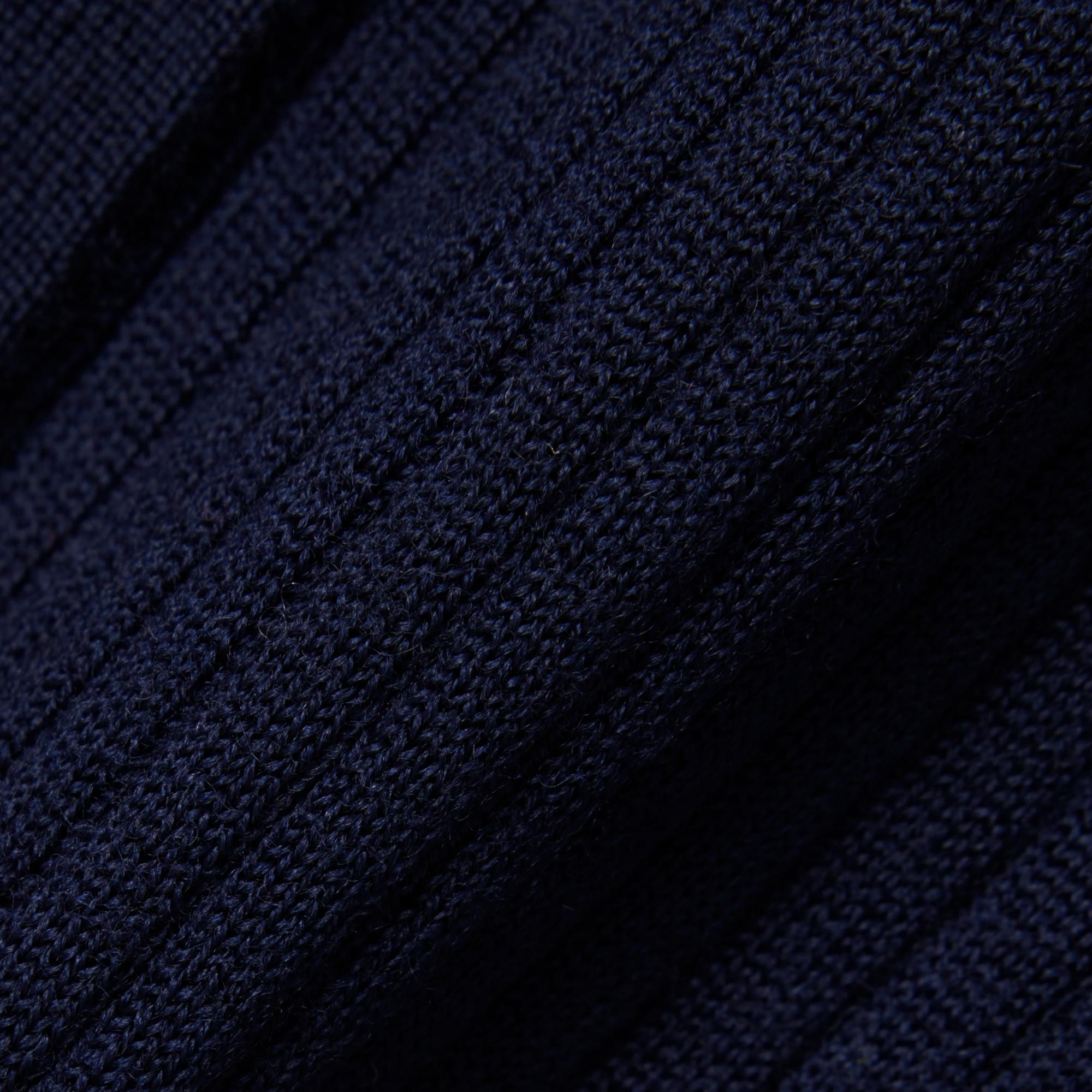 Cardigan in maglia di lana merinos a coste AF4141 166 LACOSTE 