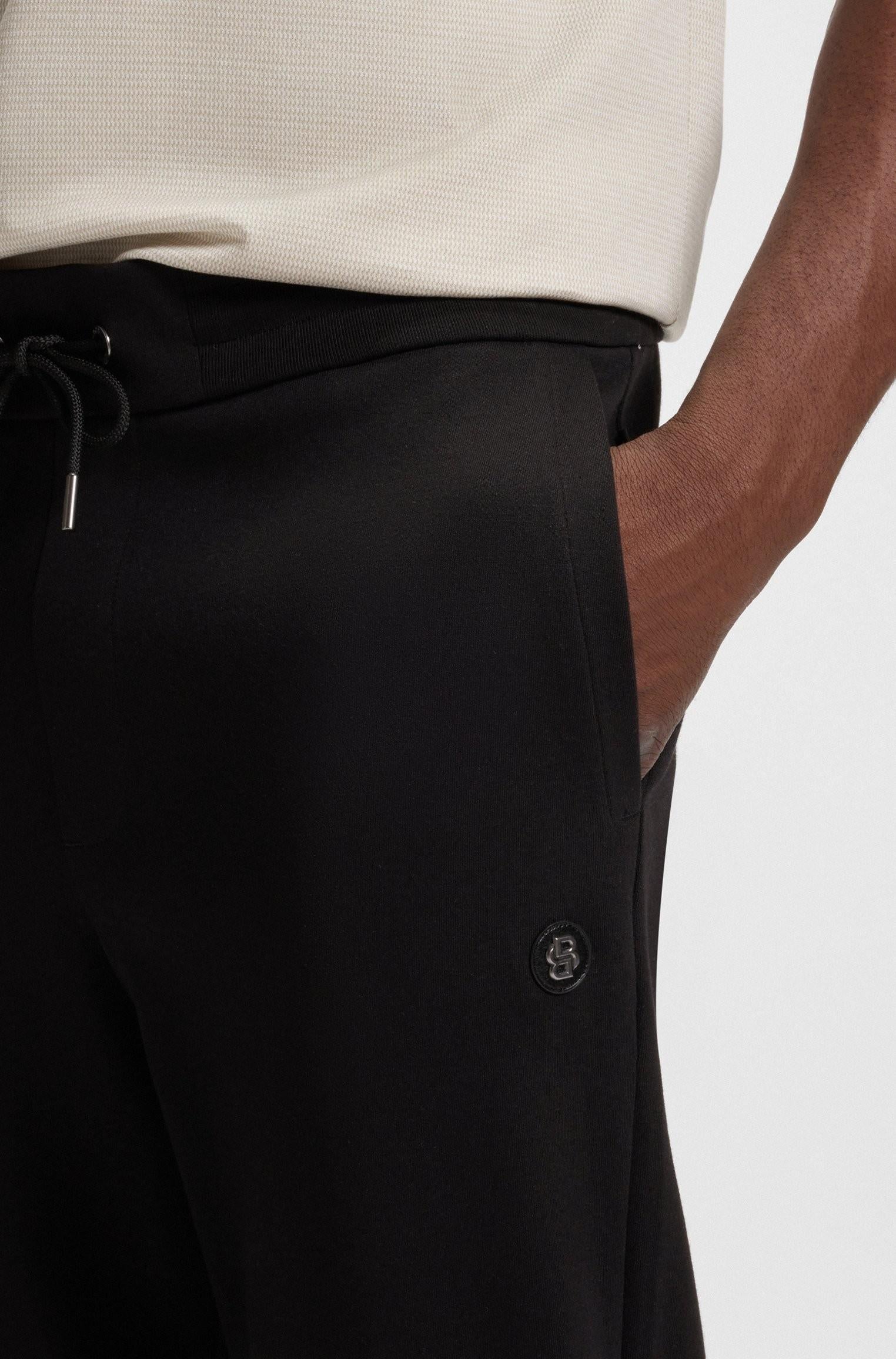 Pantaloni della tuta in misto cotone con monogramma Double B 50520322 001 BOSS 