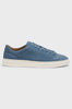 Sneakers in pelle scamosciata con logo goffrato