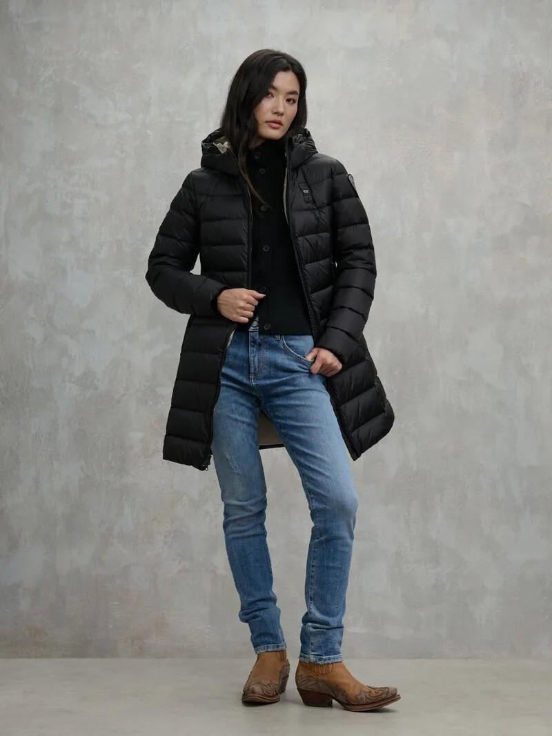 Piumino lungo agnes 25WBLDK03102 999EI BLAUER 