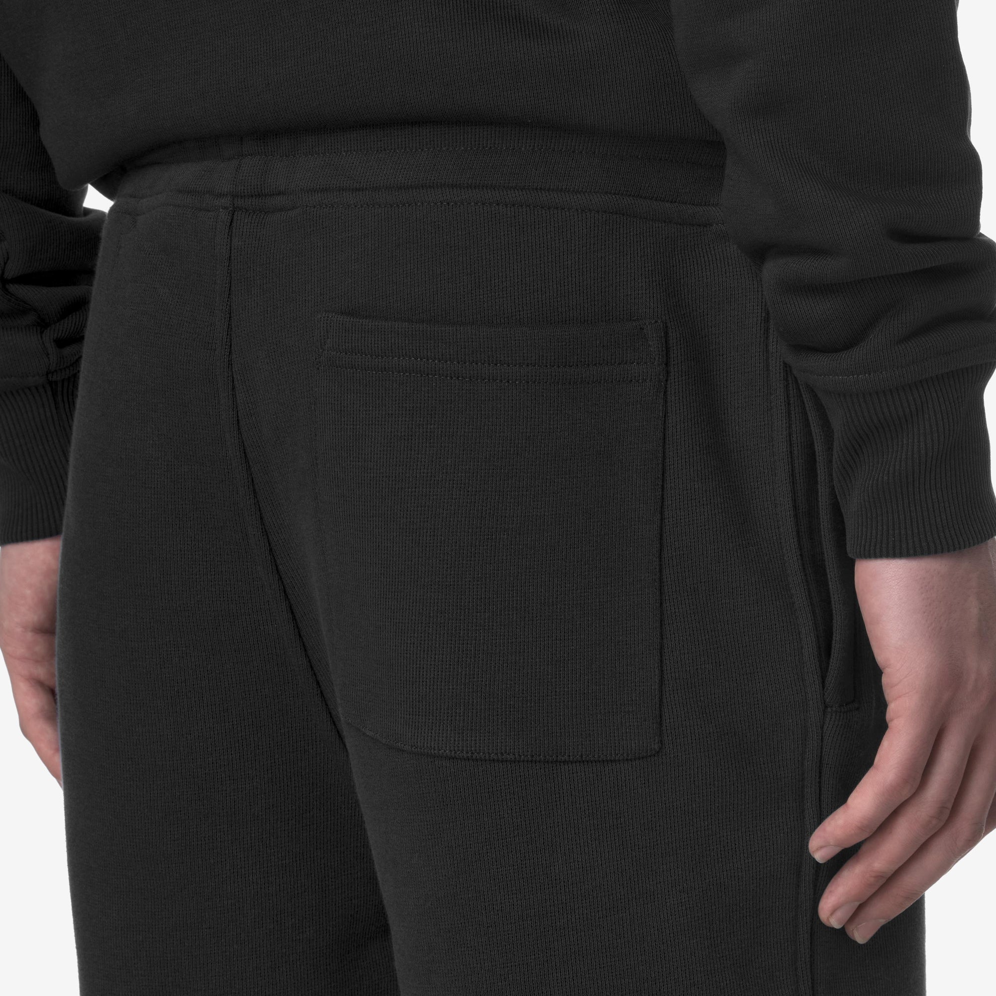 Bermuda da Uomo Sportivi in French Terry Nero con Tasche K1151SW USY K-WAY 