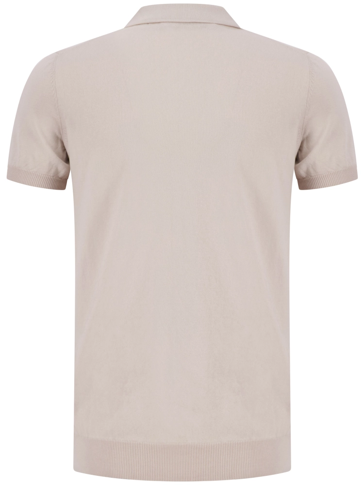 Polo in maglia fresh cotton beige 57119/20615 010 GRAN SASSO 