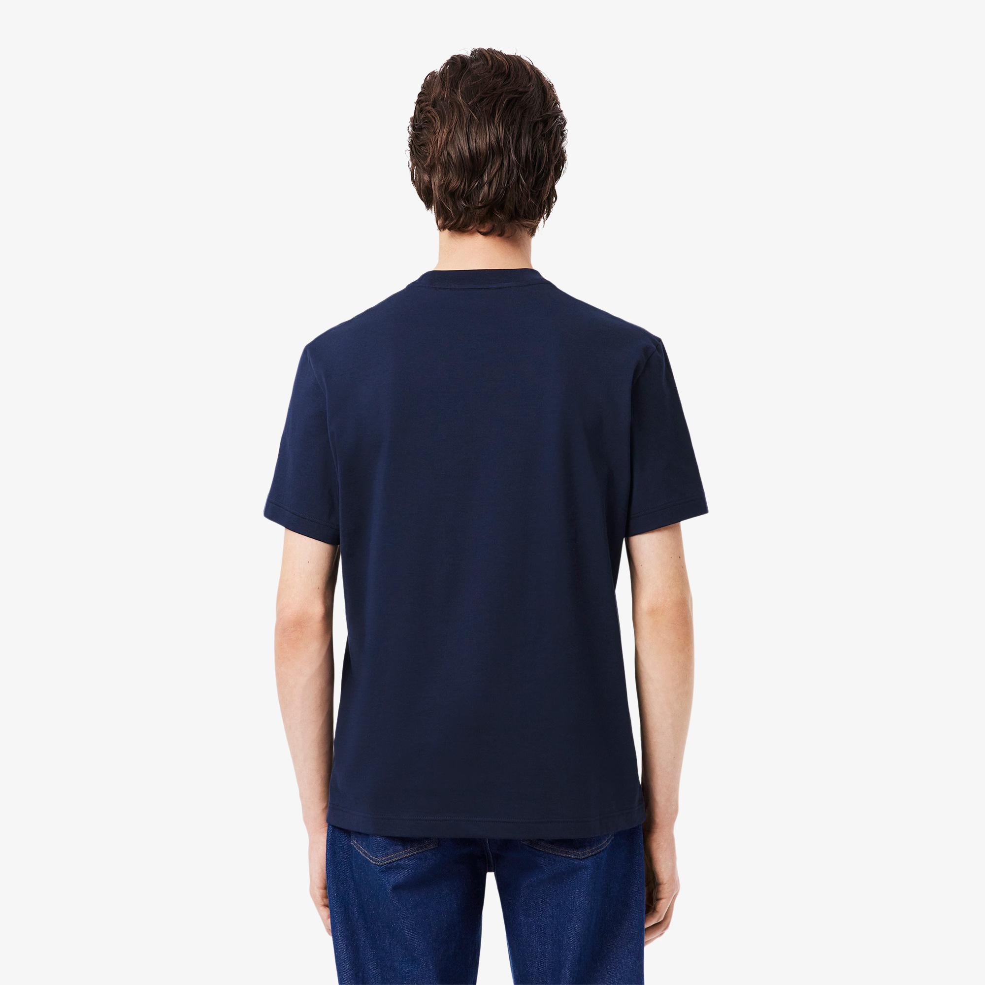 T-shirt in jersey di cotone ricamata TH0027 166 LACOSTE 