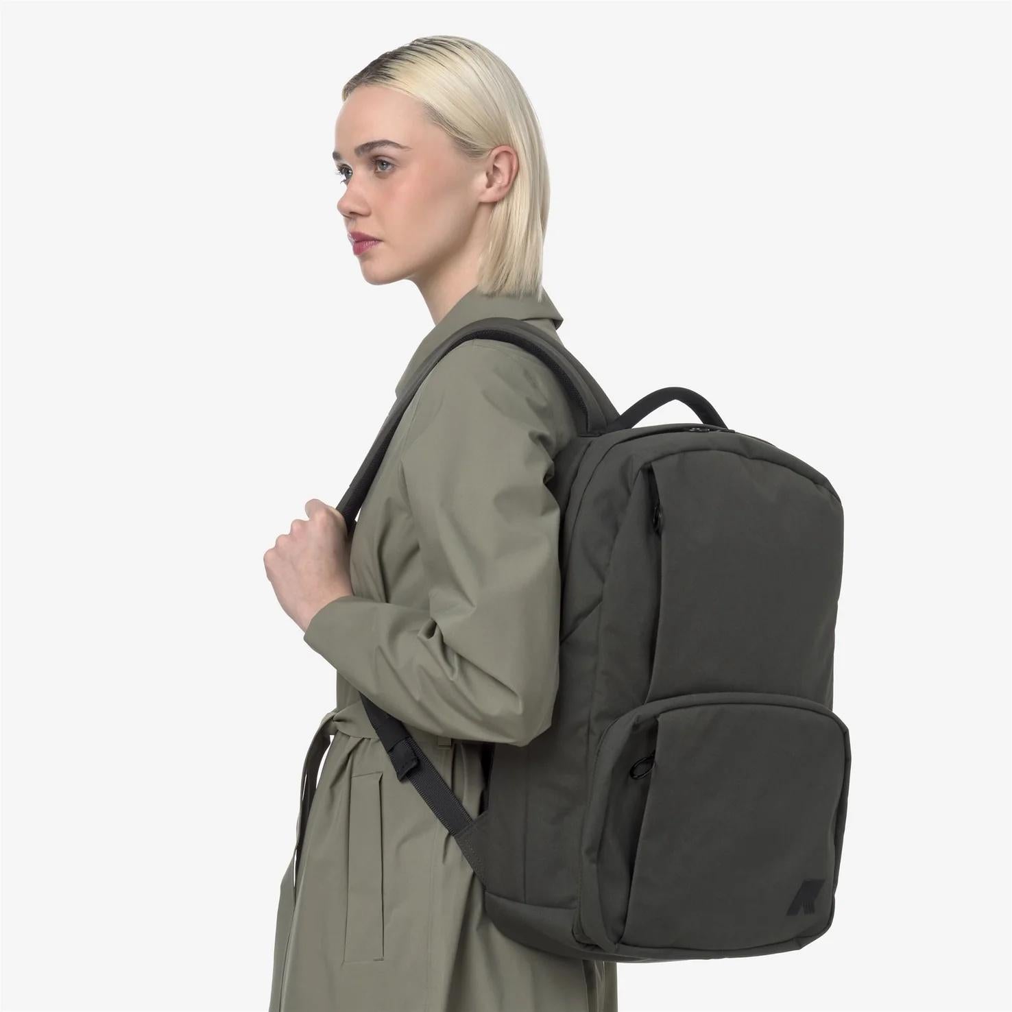 Zaino Da Viaggio Con Custodia Per Computer Portatile verde  militare K4136MW WMR K-WAY ACCESSORIES 