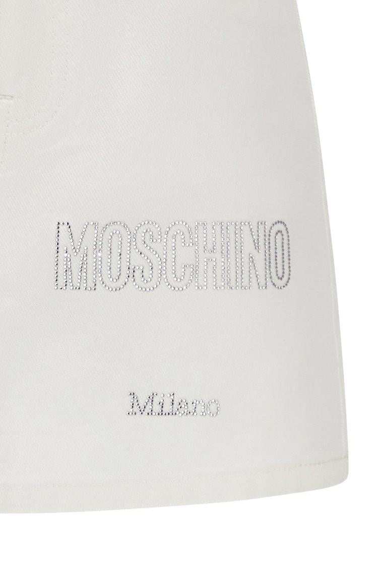 Minigonna in denim HBJ03MLSC00 10101A MOSCHINO KID 