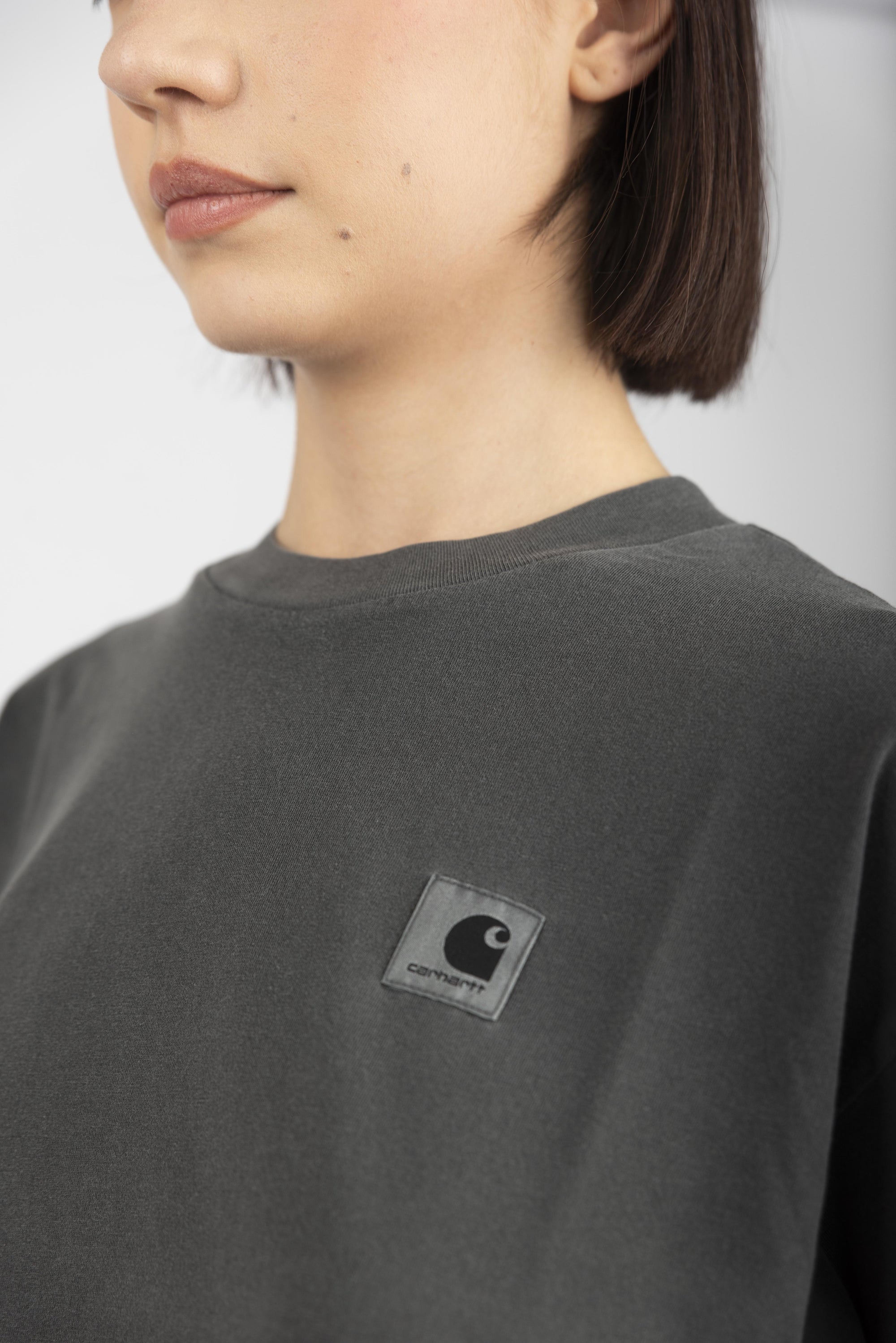 T-shirt Women's S/S Nelson graphite garment dyed  I033051 87GD CARHARTT WIP 