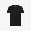 T-shirt a maniche corte in jersey di cotone nero