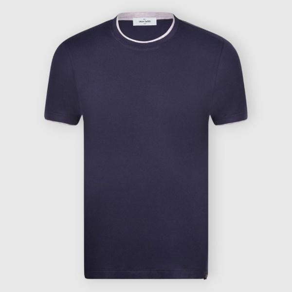 T-shirt con profili a contrasto 60123/73710 590 GRAN SASSO 