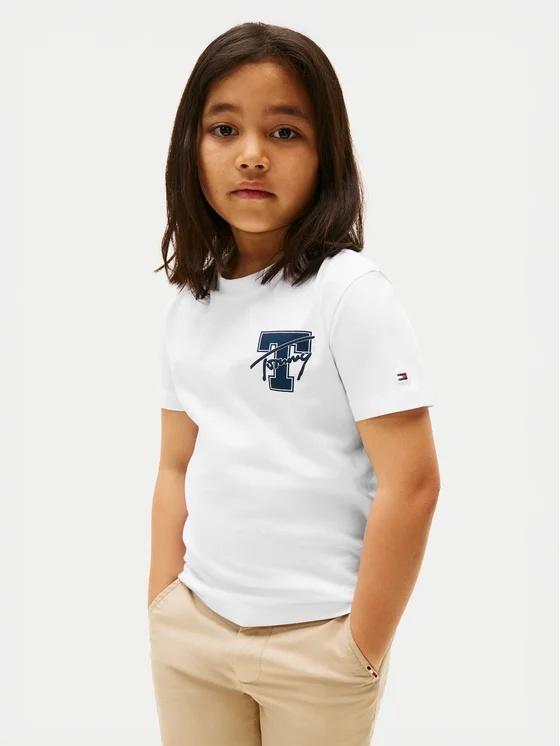 T-shirt in cotone con logo  THKB0KB09868T YBR TOMMY HILFIGER 