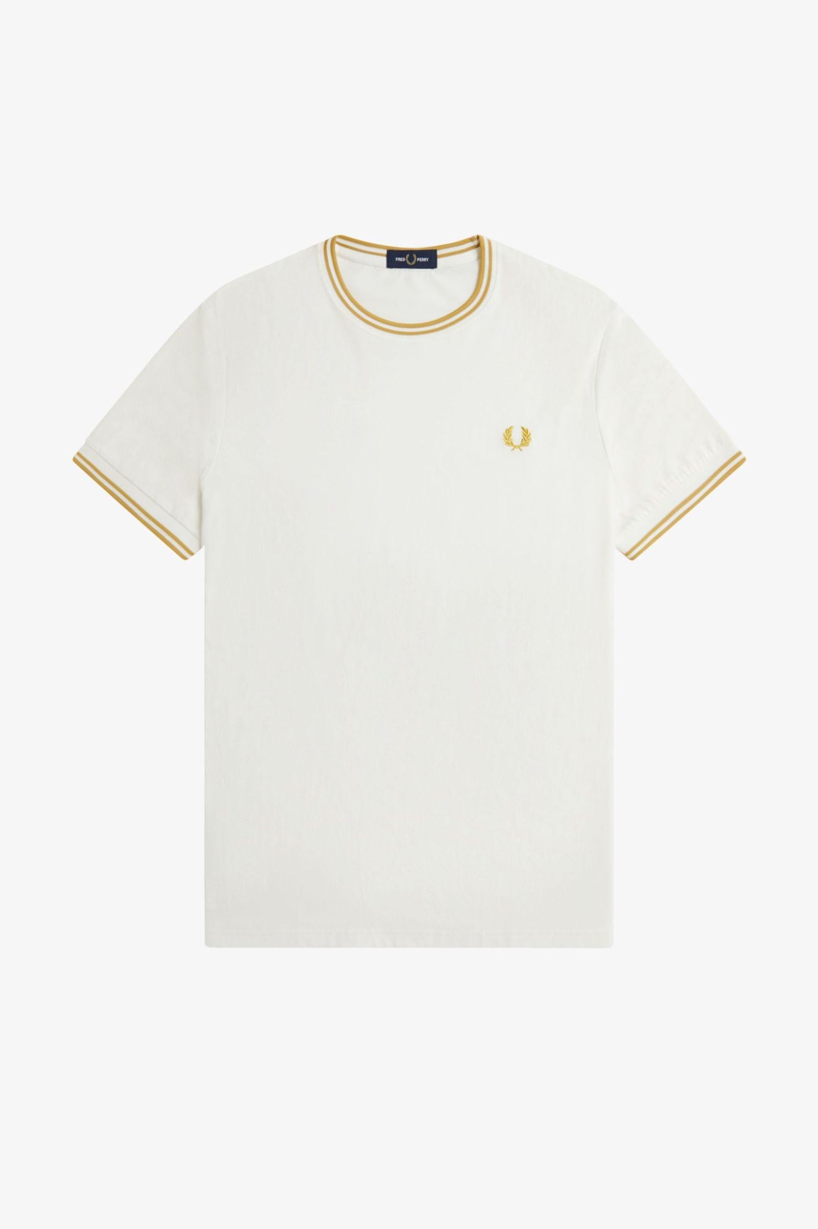 T-shirt con doppia riga  M158854 Y53 FRED PERRY 