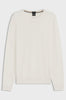 Maglione regular fit in lana vergine con logo ricamato