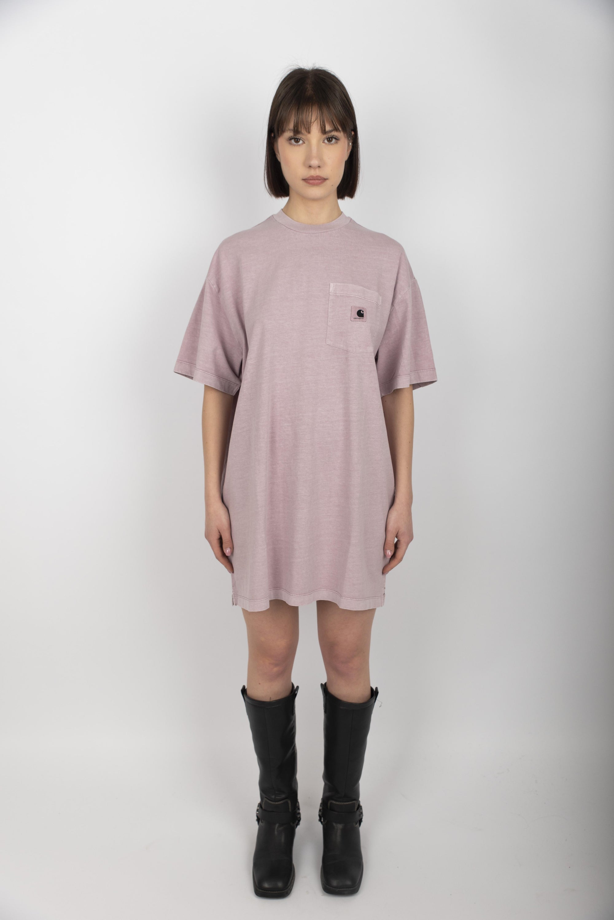 T-shirt Women's S/S Nelson Grand T-Shirt hortensia garment dyed I034621 2P8GD CARHARTT WIP 