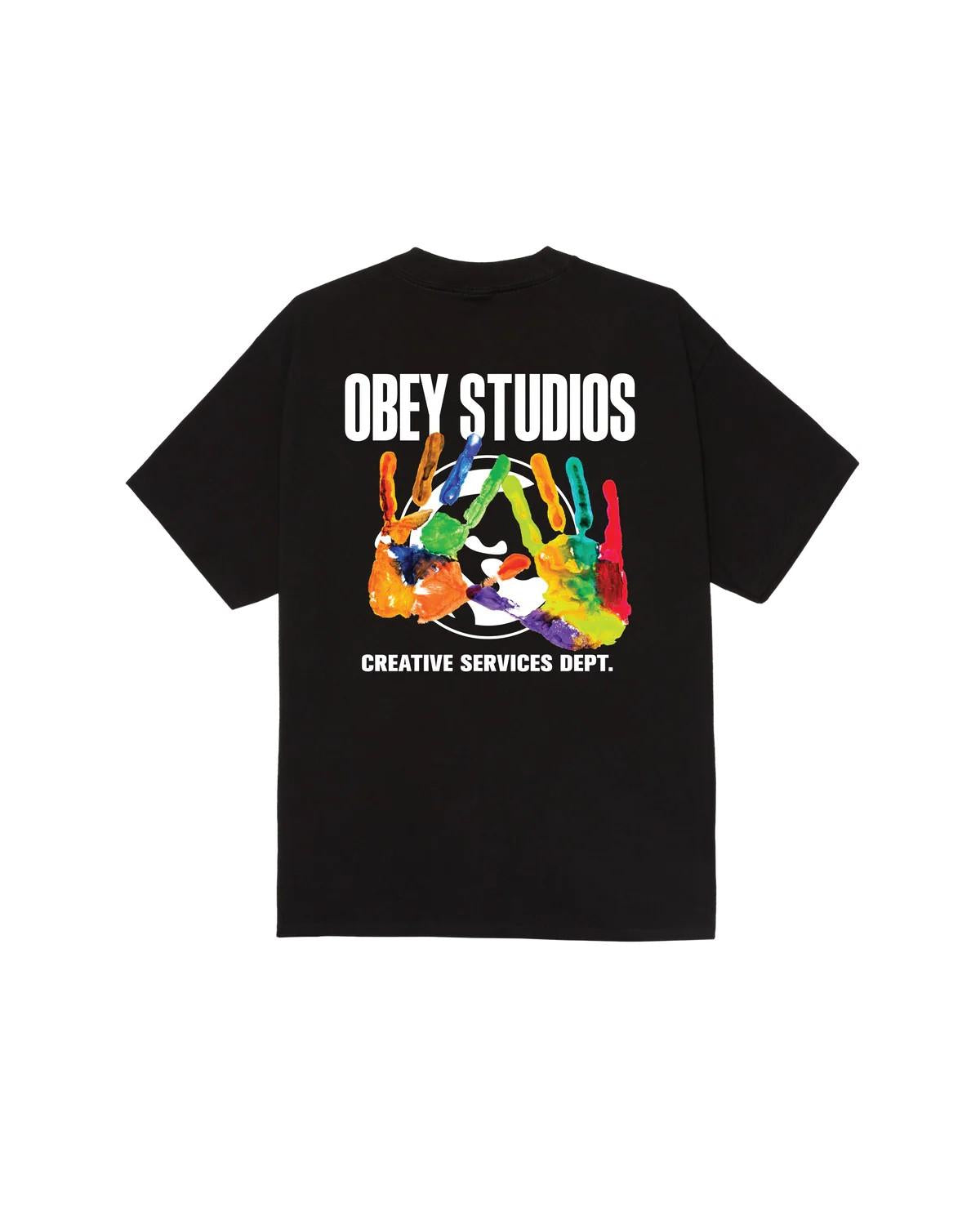 Creative services dept. classic t-shirt 165264301 BLK OBEY 