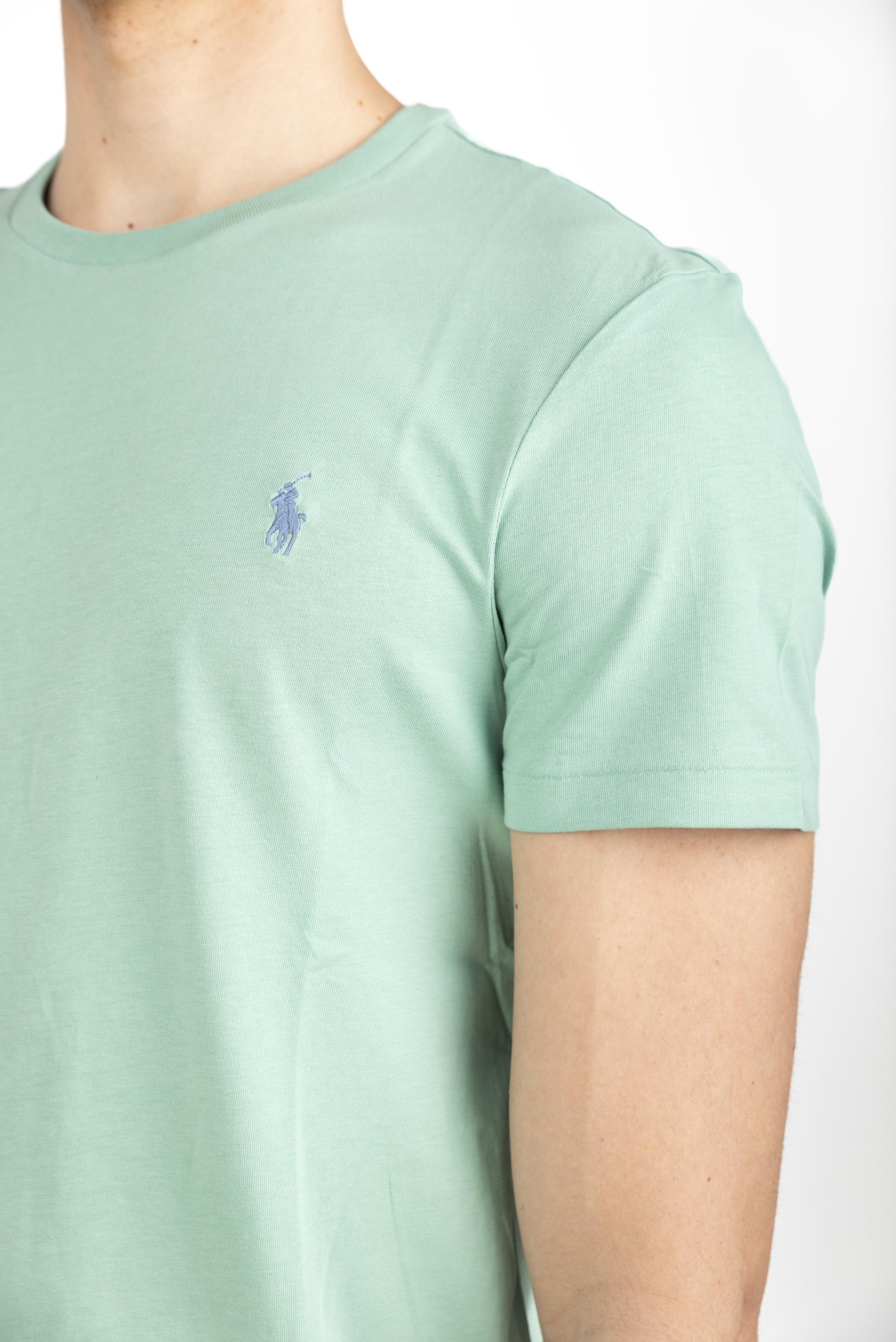 Maglietta in jersey Custom Slim-Fit celadon 710671438 415 POLO RALPH LAUREN 