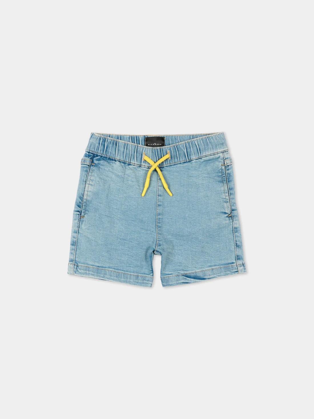 Shorts in denim con ricamo RIP26107BE DBLUELIGHT RICHMOND 