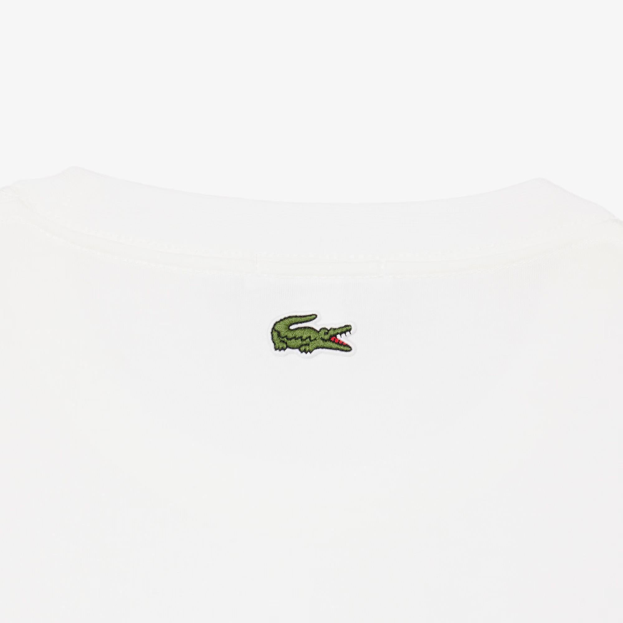 T-shirt in jersey con marchio goffrato TH0753 70V LACOSTE 