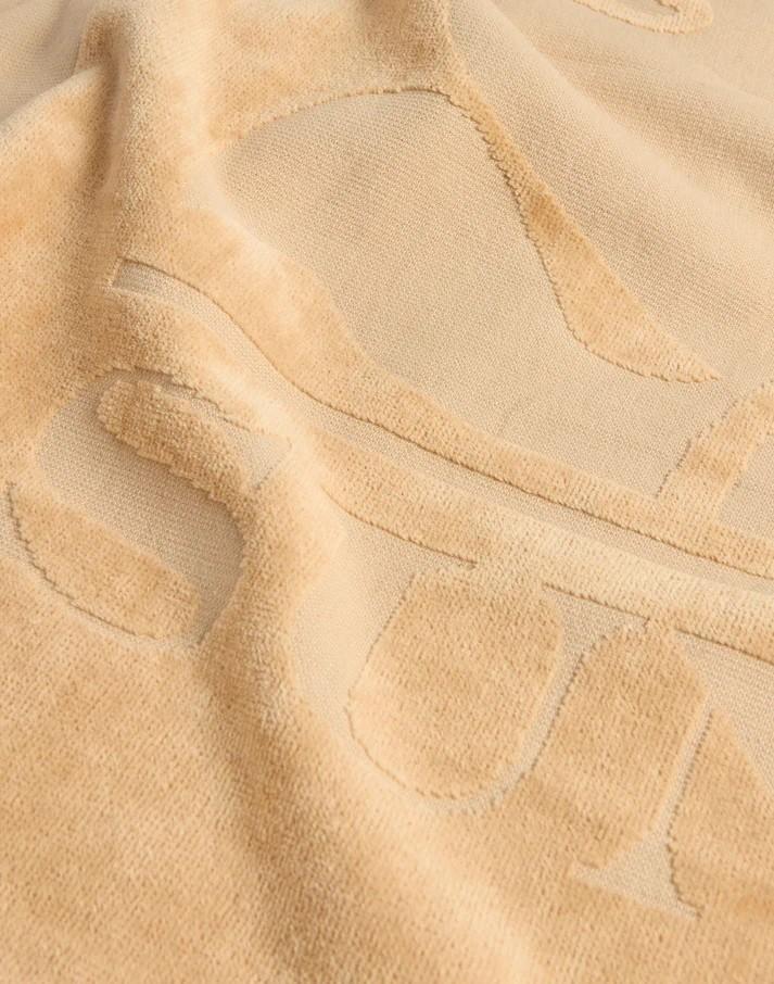 Asciugamano in spugna jacquard con logo e cornice AM372ATC1000 A7200 SUNDEK 