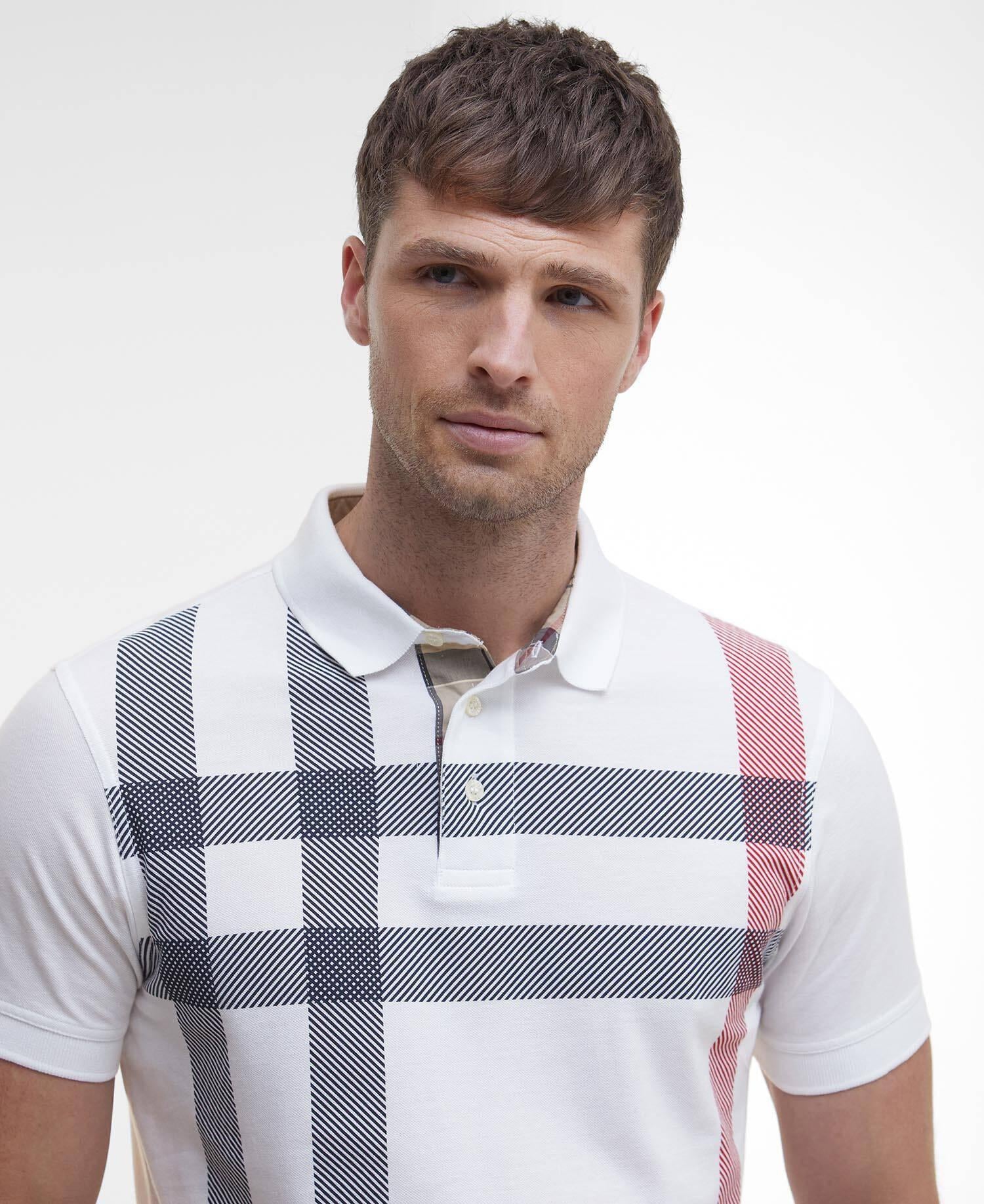 Polo Blaine Oversized Tartan MML1117 WH11 BARBOUR 