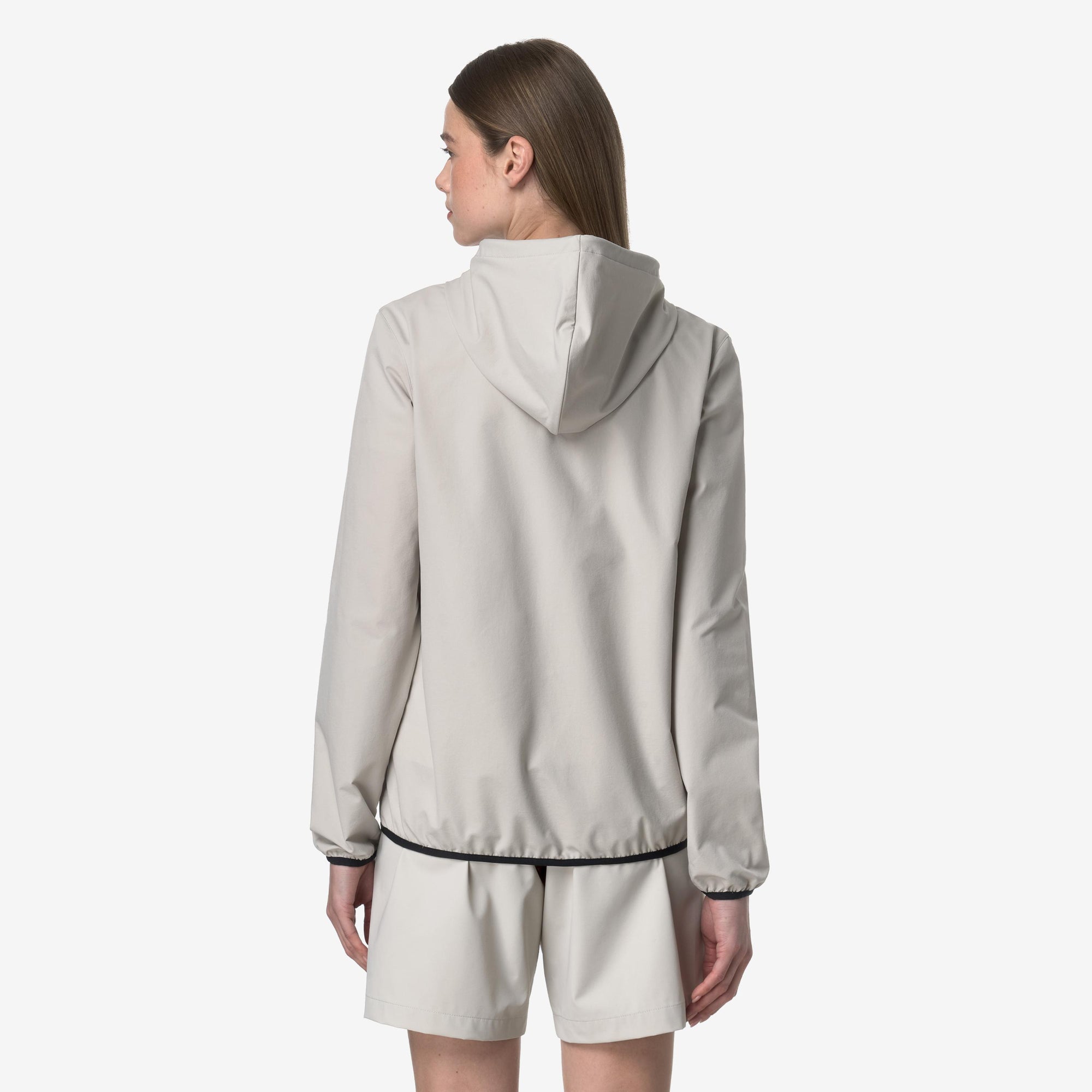 Giacca in pile da viaggio ripiegabile unisex beige K2122YW 634 K-WAY 