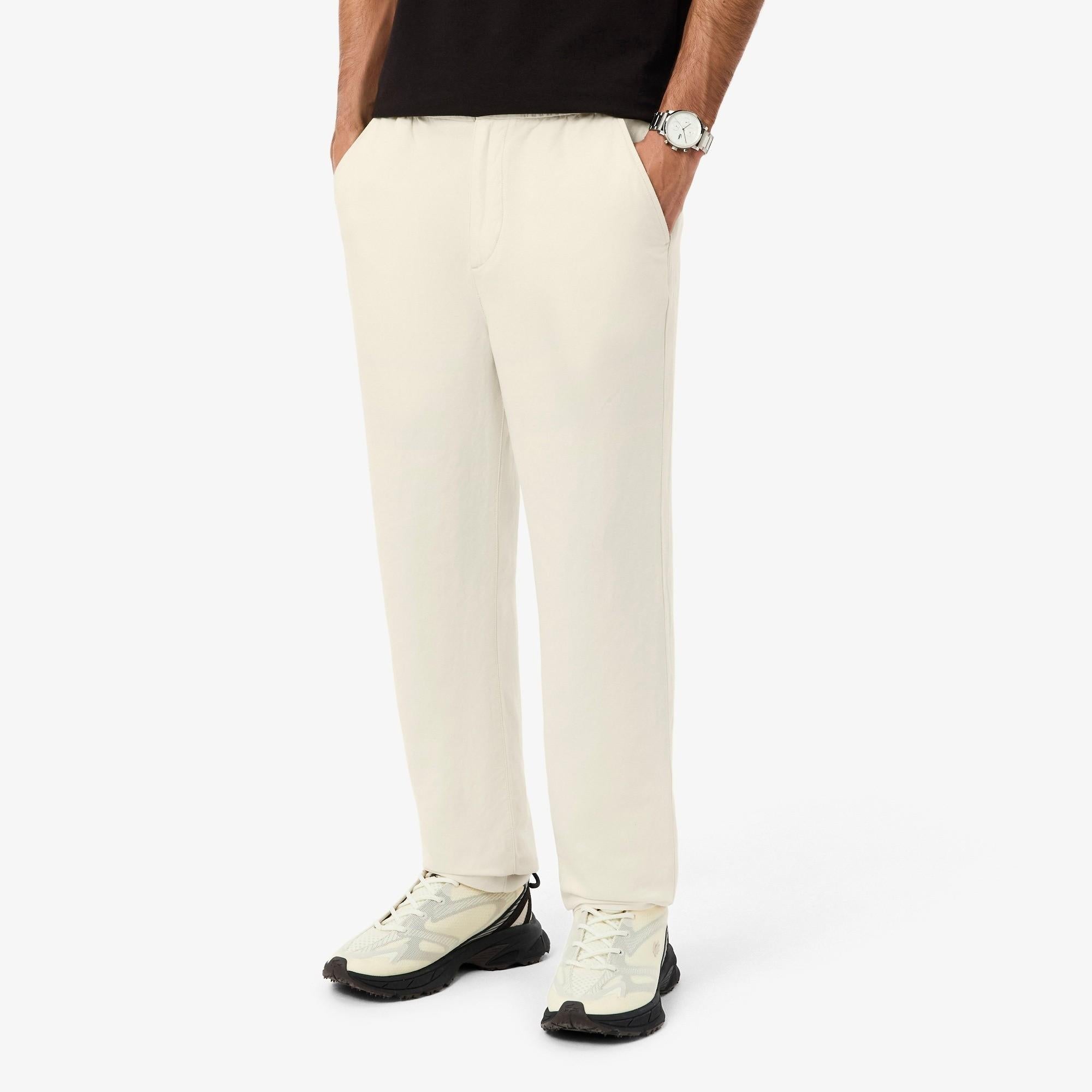 Pantaloni chino regular fit in lino HH1972 056 LACOSTE 