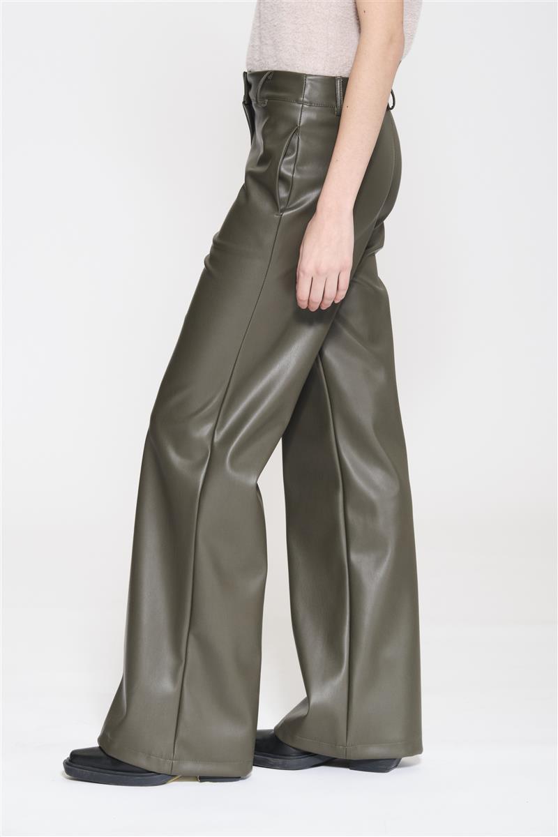 Pantaloni a palazzo in ecopelle RIJLE020 5022 KAOS JEANS 