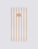 Striped jacquard fouta beach towel