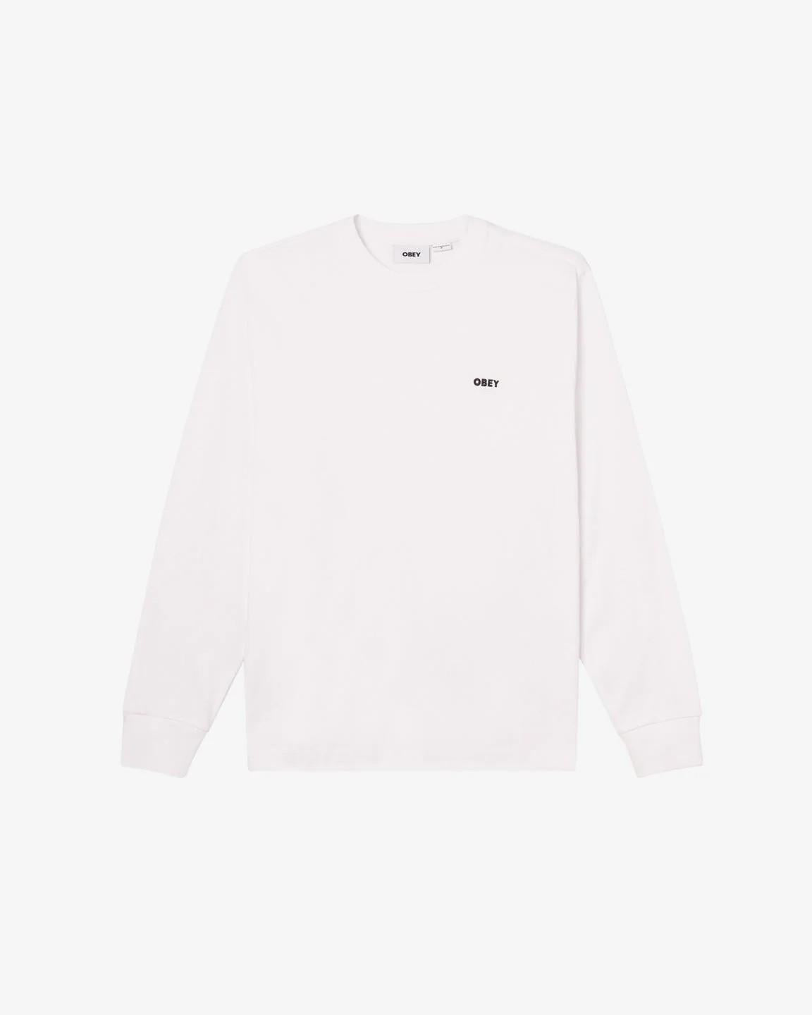 T-shirt Est.Works Bold Ls 131030138 WHT OBEY 