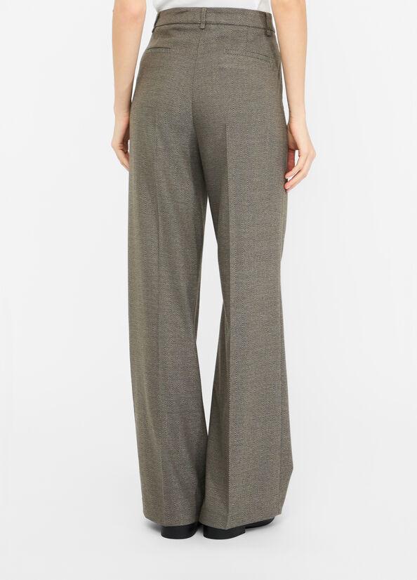 Pantaloni straight con piega CF5372T054A M9770 LIU JO BLACK 