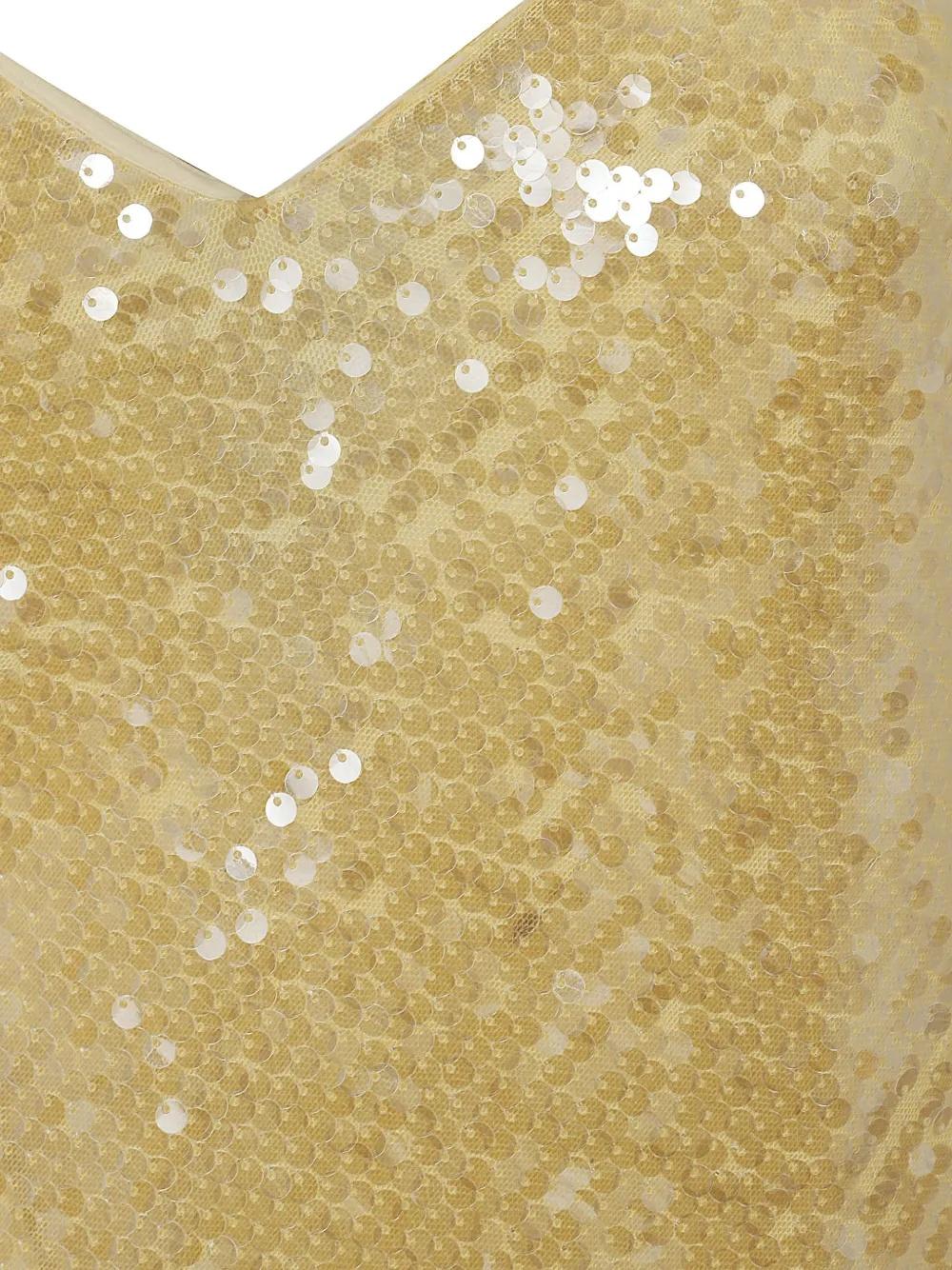 Abito con paillettes e spalline 253P08931 001 LAUREN 