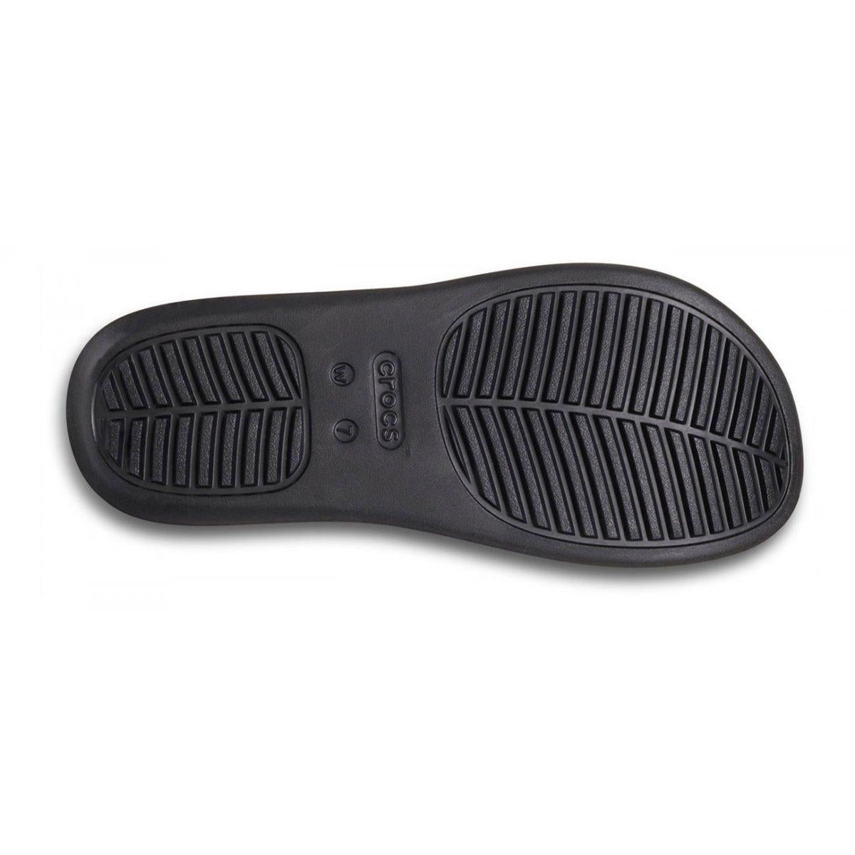 Getaway Platform Toe Loop Donna Black CR210834 BLK CROCS 