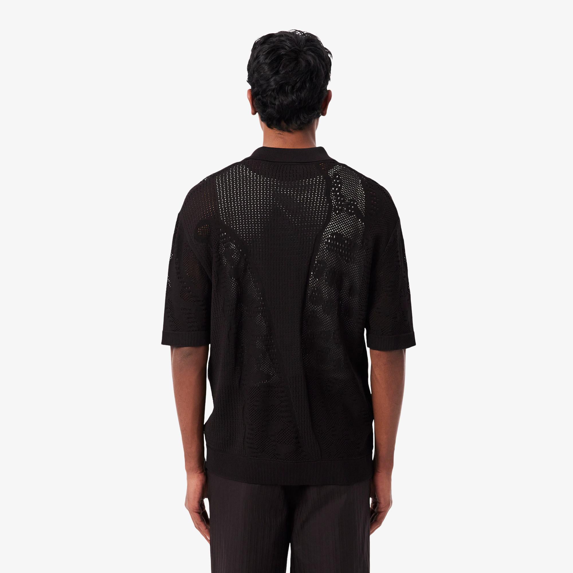 Camicia in maglia  motivo coccodrillo AH0796 3LA LACOSTE 