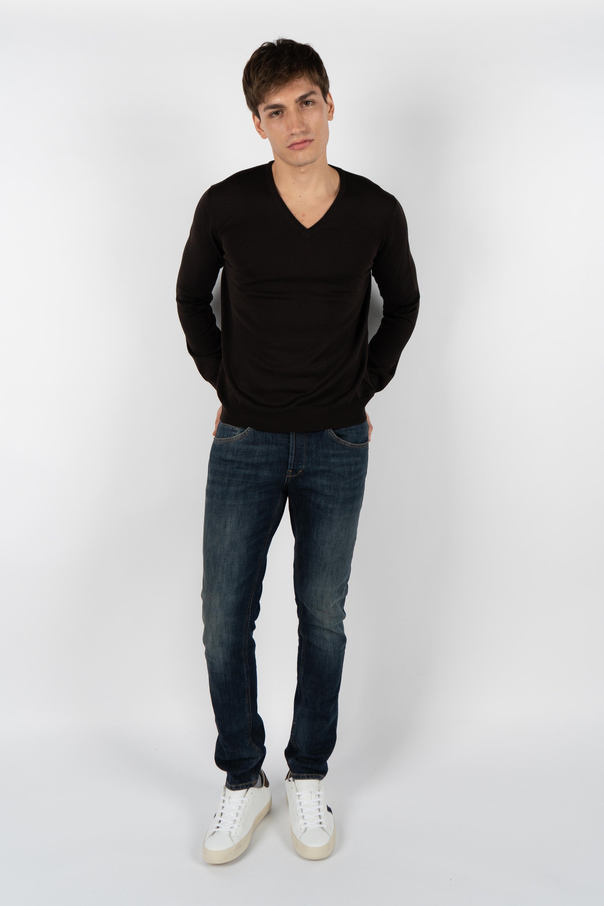 Maglia a scollo a V 55115/14290 195 GRAN SASSO 