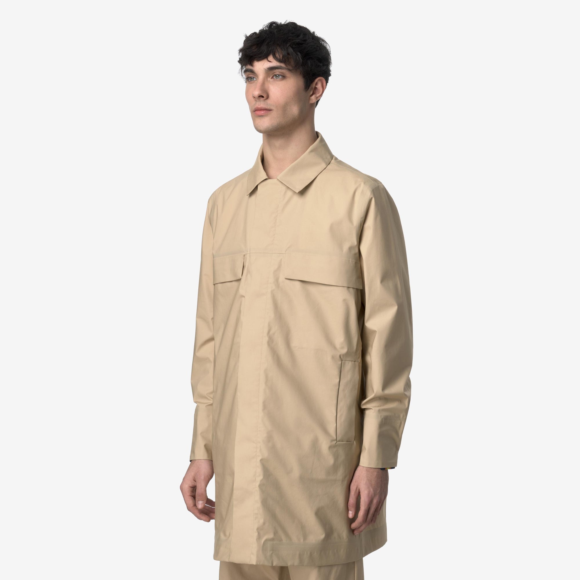 Giacca Urbana Uomo 3/4 Beige con Dettagli Tecnici K4131TW AZI K-WAY 
