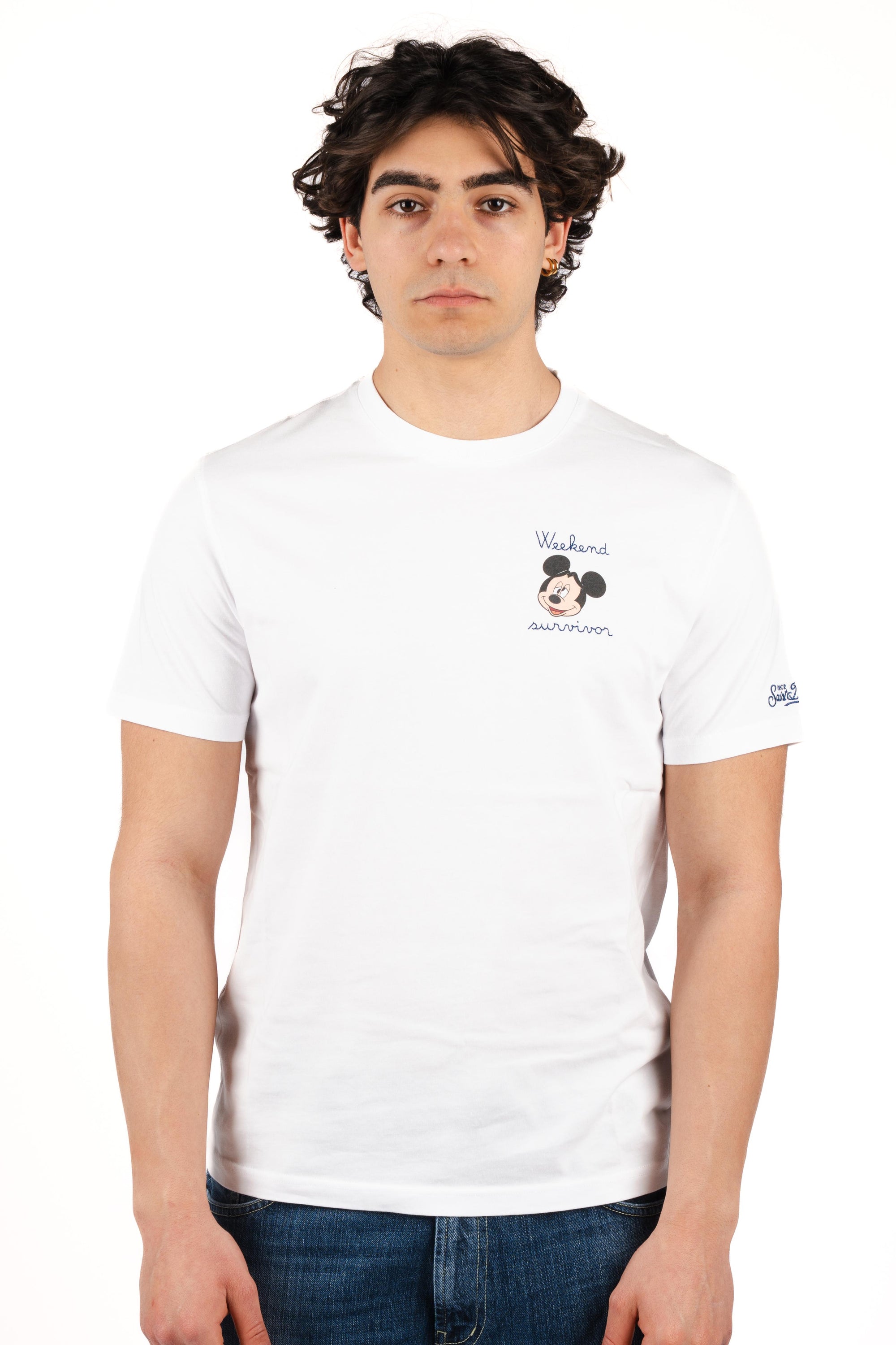 T-shirt Portofino ricamo Weekend survivor POT0001 04223L MC2 SAINT BARTH 