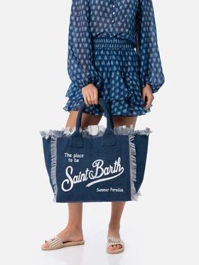 Borsa a spalla Vanity in canvas di cotone VANI001 03274H MC2 SAINT BARTH 