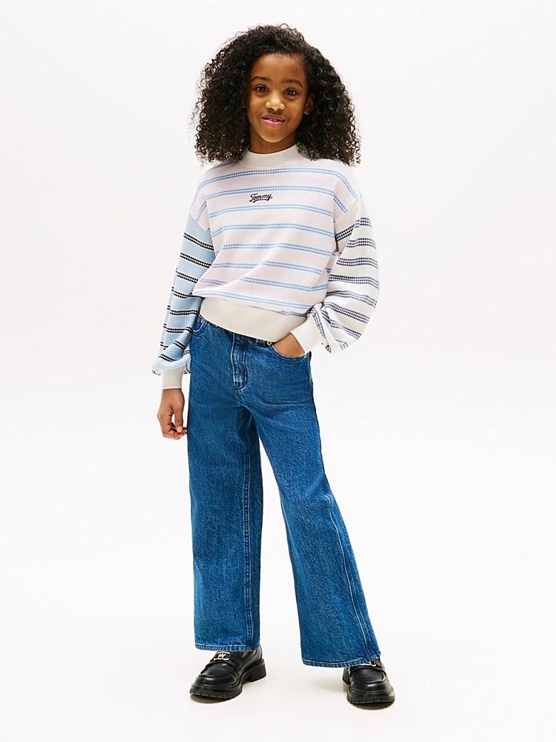 Jeans larghi sbiaditi KG0KG08644T 1A6 TOMMY HILFIGER 
