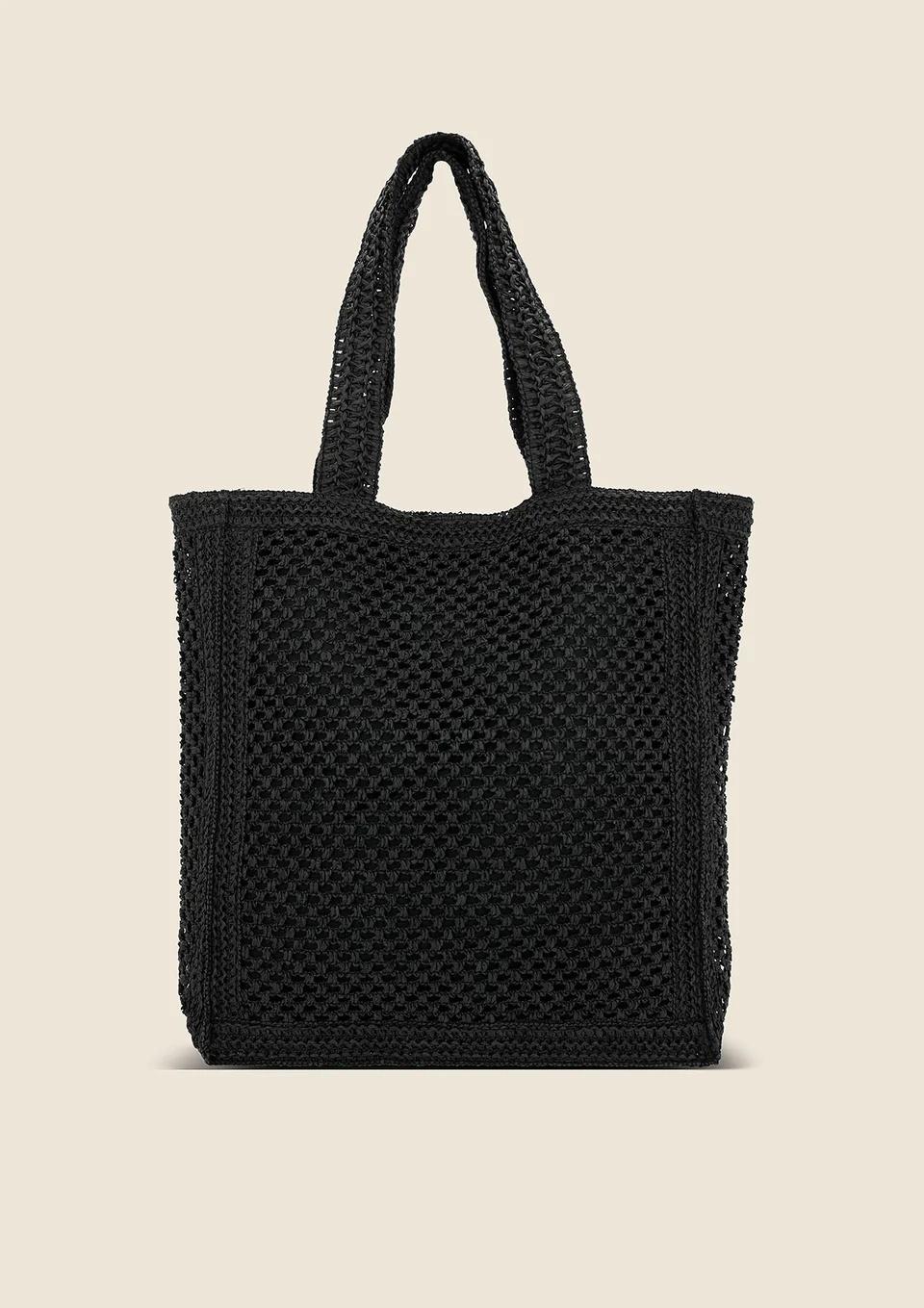 Beachbag Donna Nera MA25A076 BK ME FUI 