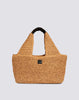 Maxi bag in paper straw intrecciata