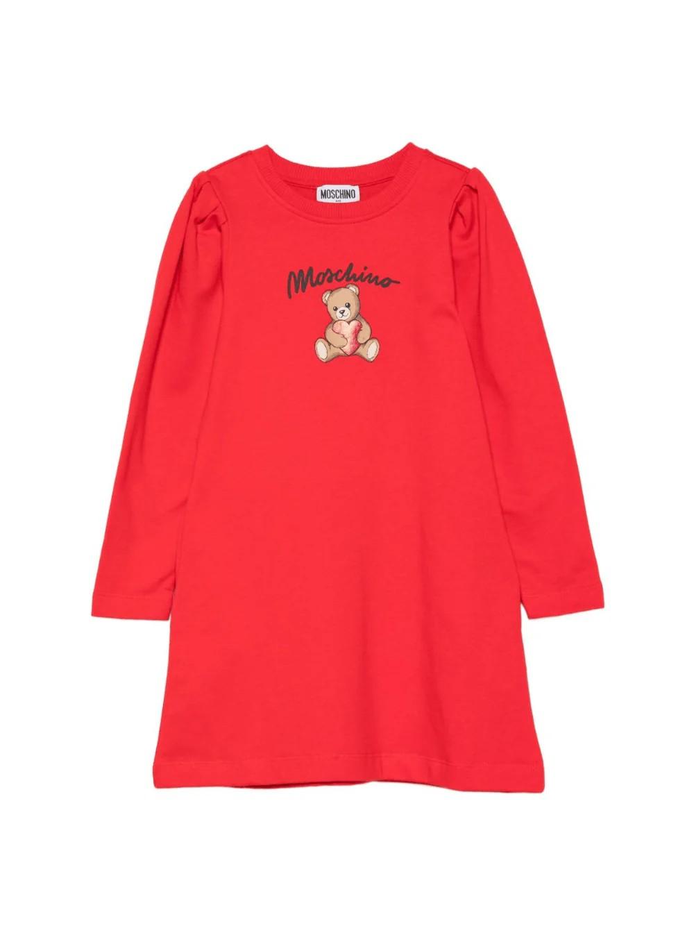 Abito con maniche lunghe HBV0FCLCA40 50109 MOSCHINO KID 