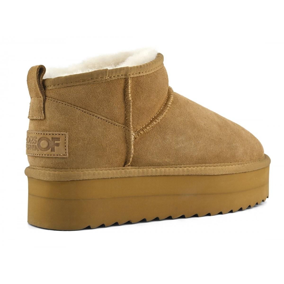 Stivale platform in pelle HCSHEARPLA2 TAN COLORS OF CALIFORNIA 