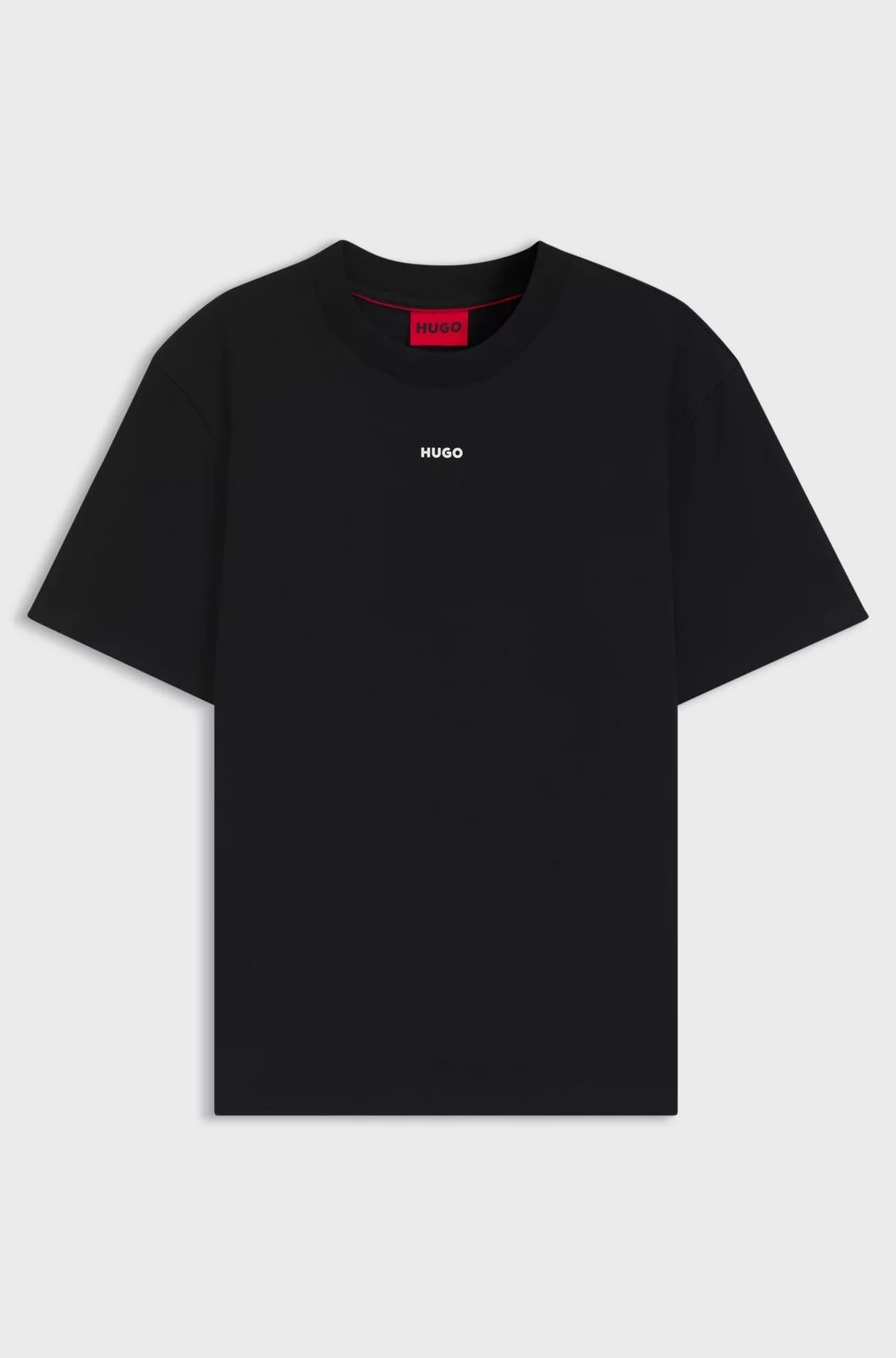 T-shirt relaxed fit in cotone con logo stampato 50488330 001 HUGO 
