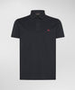 Mezzola 02 Polo in Piqué di cotone stretch blu grafite