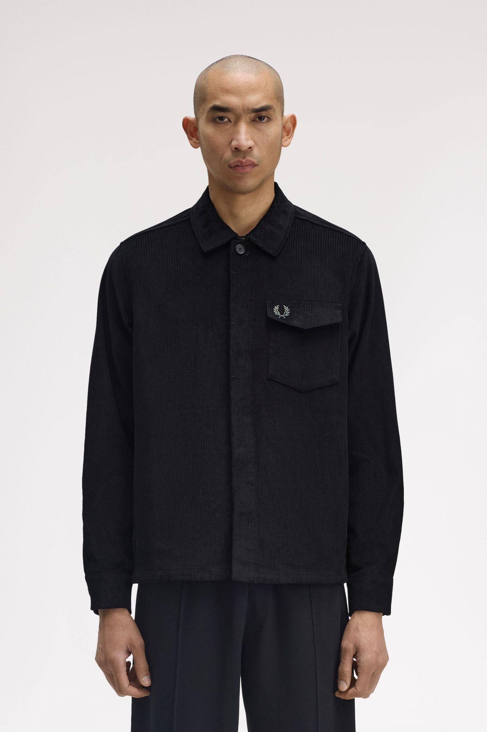 Overshirt in velluto a coste M171755 102 FRED PERRY 