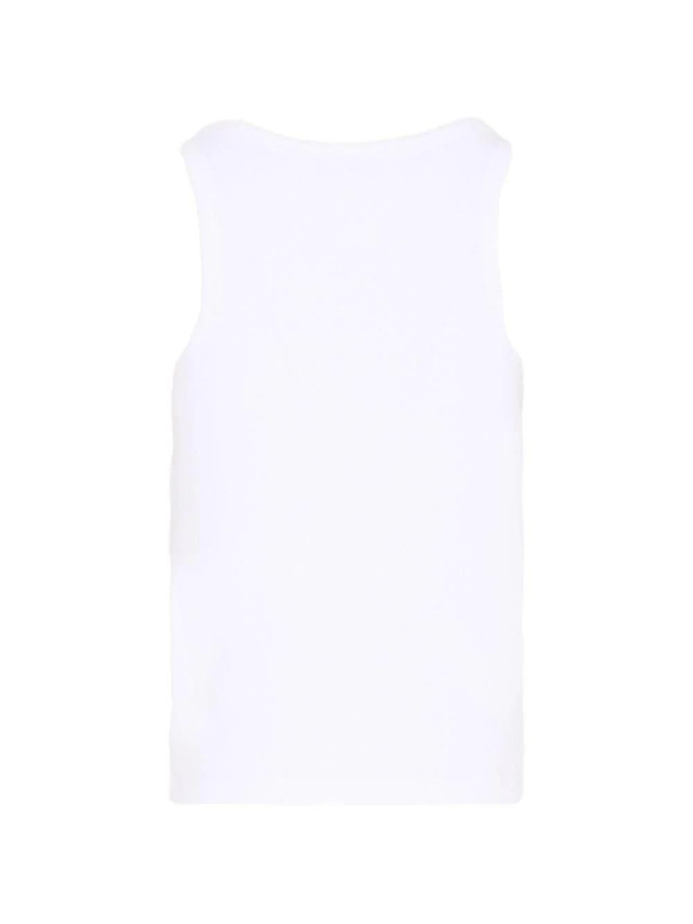 Canotta con logo sul davanti HAM06MLBA39 10101A MOSCHINO KID 