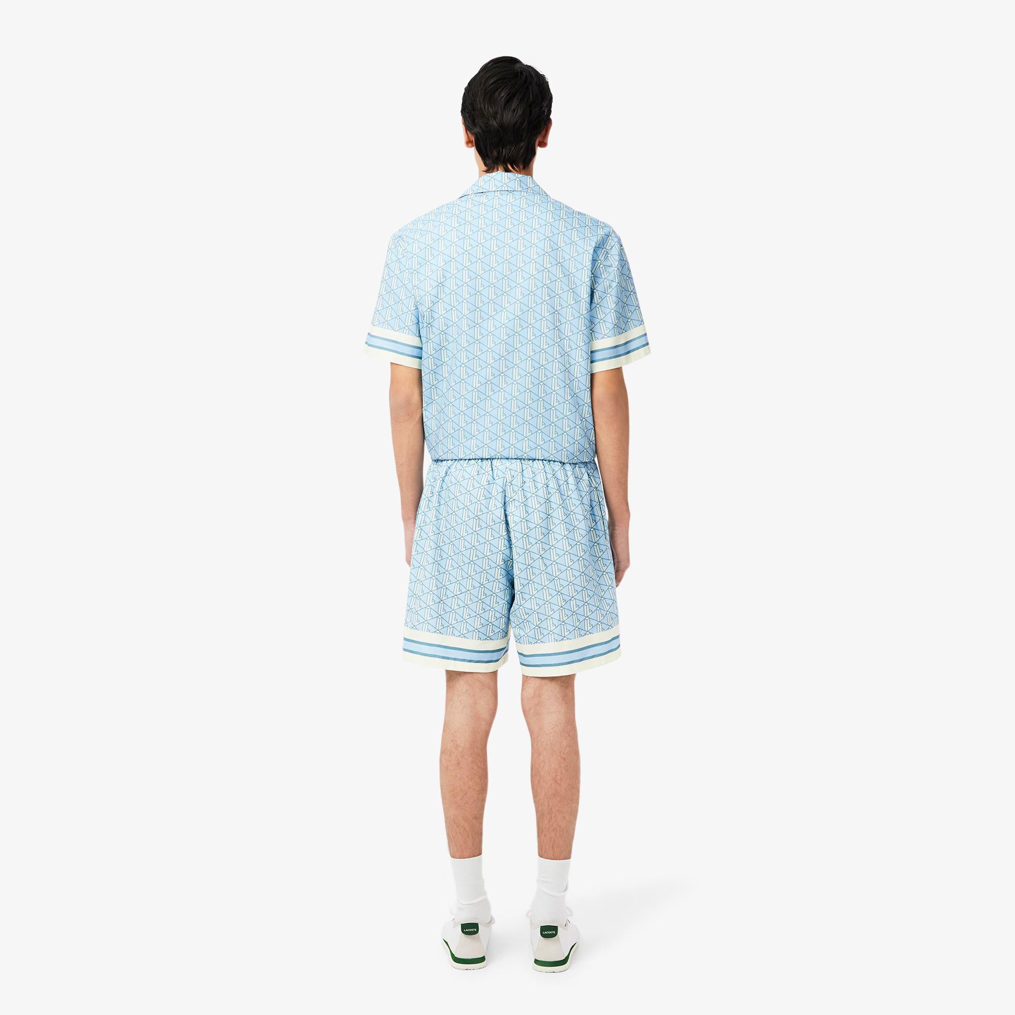 Shorts con stampa monogramma GH9928 GIL LACOSTE 
