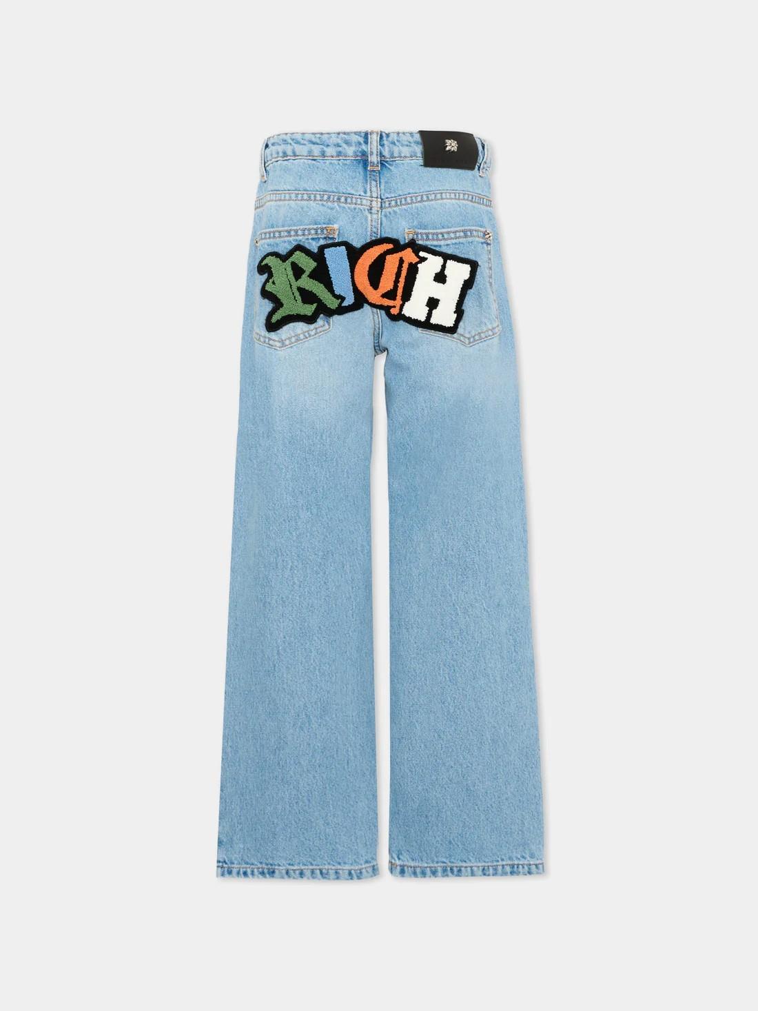 Jeans denim con logo RBP26059JE DBLUELIGHT RICHMOND 