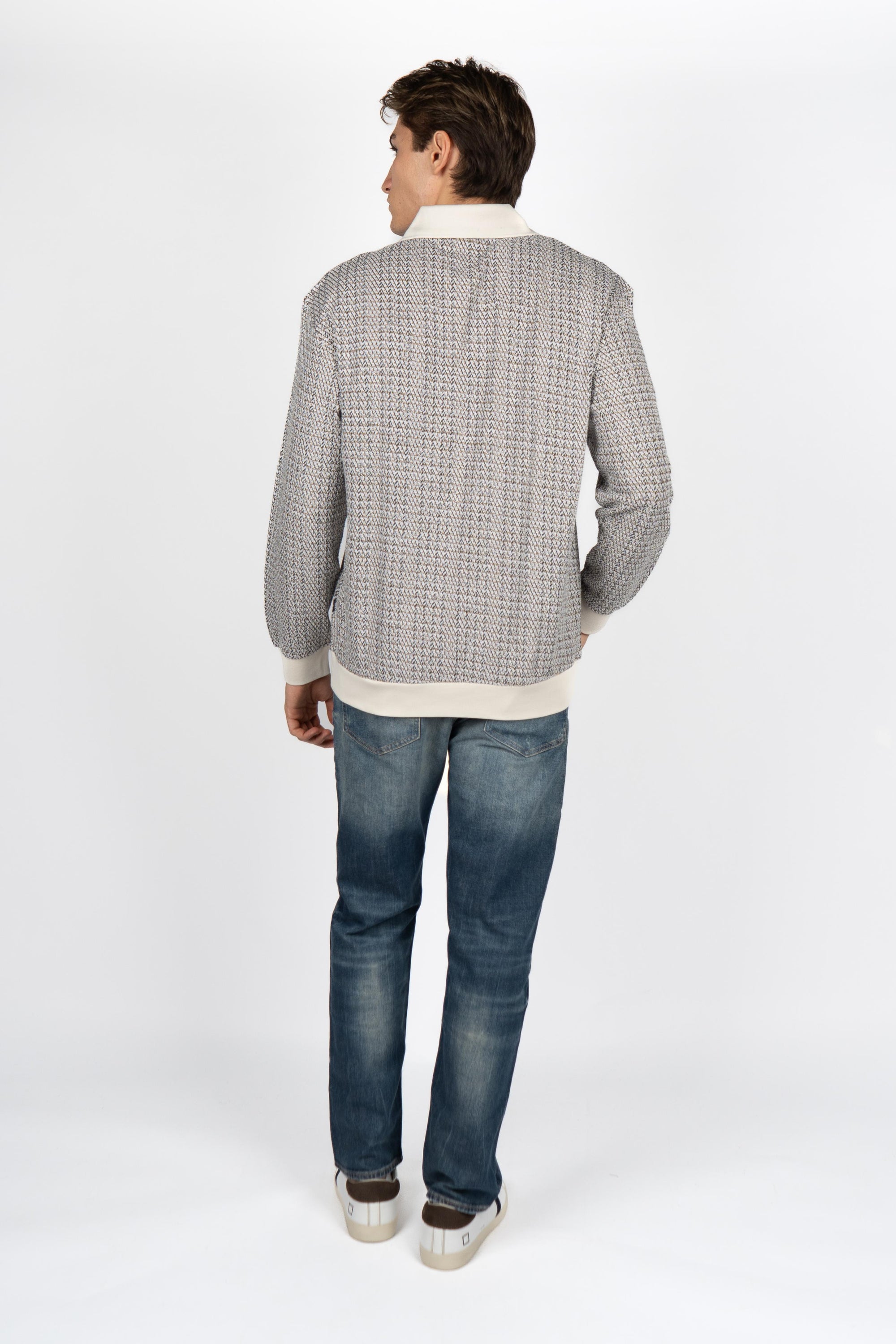 Felpa polo con trama 50543386 132 BOSS 