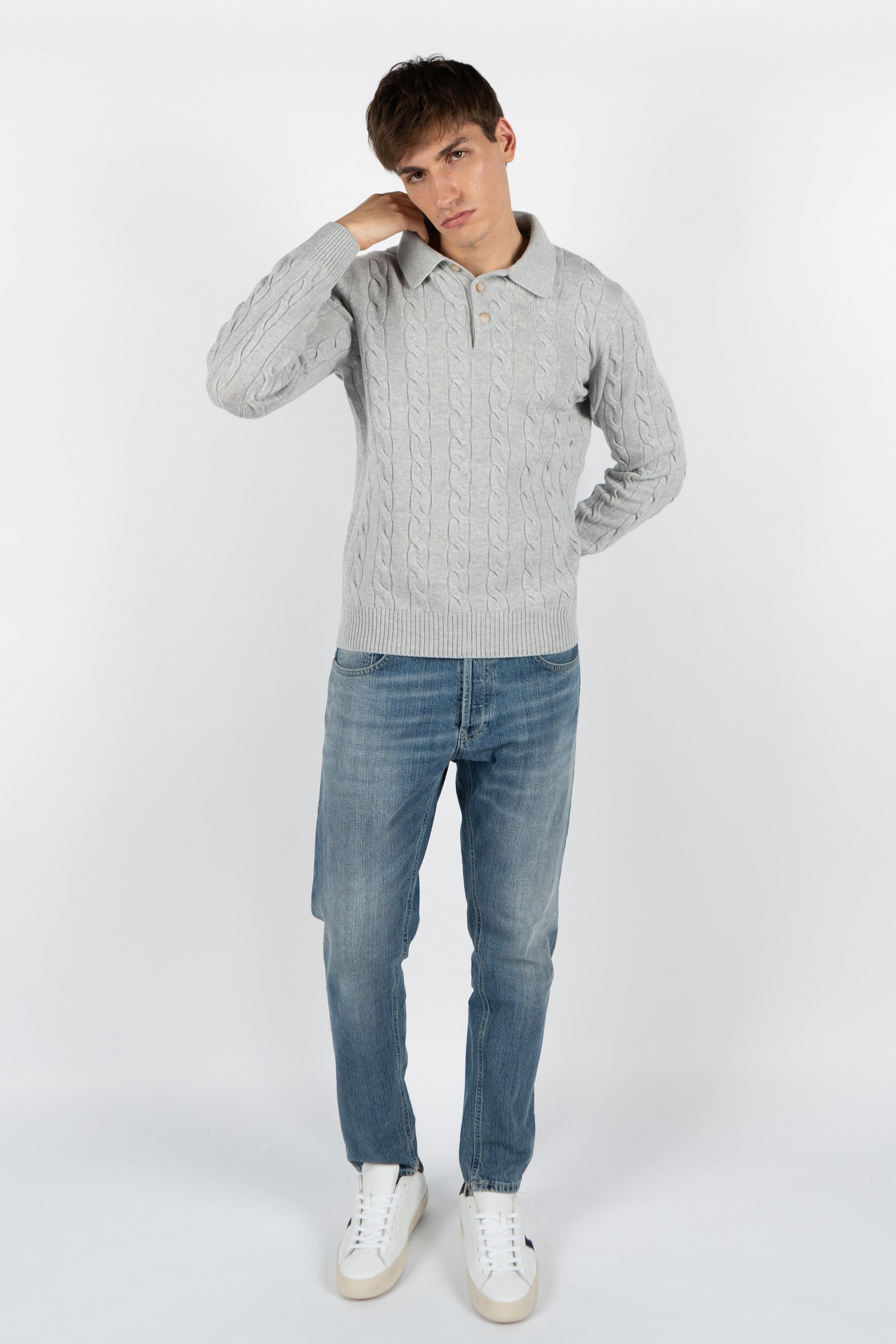 Polo a trecce 23172/19651 044 GRAN SASSO 